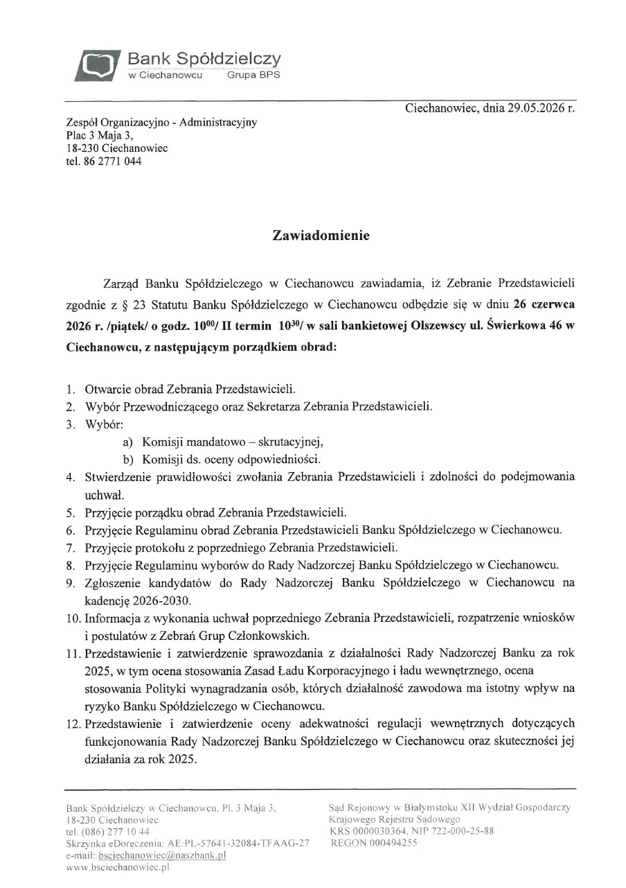 Zawiadomienie ZP 1