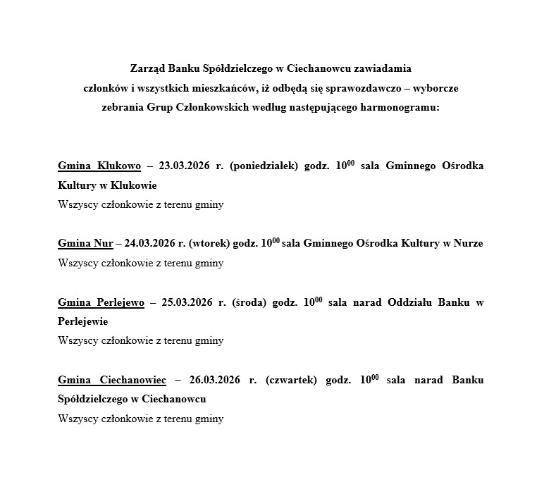 harmonogram zebran 2026